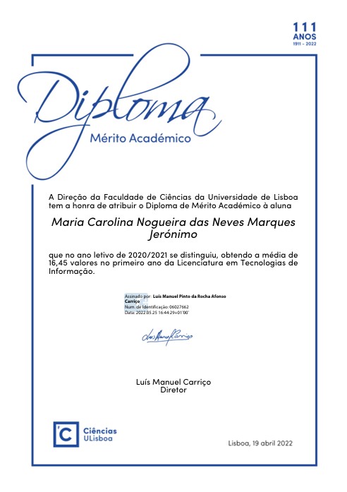 Academic Merit Award